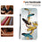 For iPhone 16 Plus Case Pattern Printing Anti-Drop Leather Flip Wallet Phone Cover with Lanyard - Golden Butterfly Feather - 6