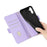 For Samsung Galaxy A36 5G Leather Wallet Case RFID Blocking Stand Cover with Hand Strap - Purple - 6