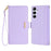 For Samsung Galaxy A26 5G Leather Wallet Case RFID Blocking Stand Cover with Hand Strap - Purple - 1