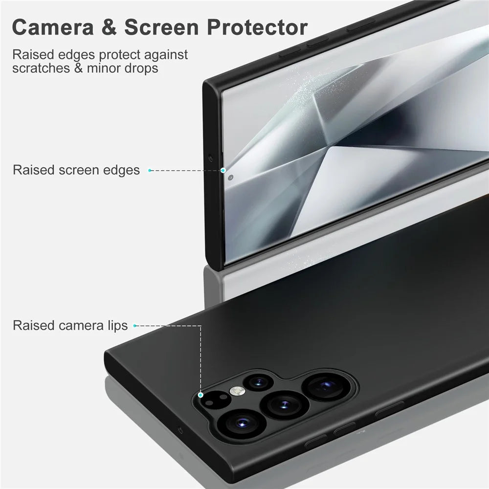 For Samsung Galaxy S25 Ultra Magnetic Case Rubberized TPU Phone Cover - 6