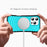 For iPhone 16 Pro Case Compatible with MagSafe Wavy Curves Texture Slim Anti Drop PC + TPU Back Cover - Blue - 3