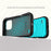 For iPhone 16 Pro Case Compatible with MagSafe Wavy Curves Texture Slim Anti Drop PC + TPU Back Cover - Blue - 4