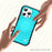 For iPhone 16 Pro Case Compatible with MagSafe Wavy Curves Texture Slim Anti Drop PC + TPU Back Cover - Blue - 7