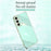 XINLI For Samsung Galaxy A56 5G Case TPU Phone Cover with Electroplating Frame - Cyan - 3