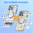 For iPhone 16 Pro Case Compatible with MagSafe Folding Kickstand Anti Drop PC + TPU Back Cover - Blue - 4