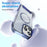 For iPhone 16 Pro Case Compatible with MagSafe Folding Kickstand Anti Drop PC + TPU Back Cover - Blue - 5