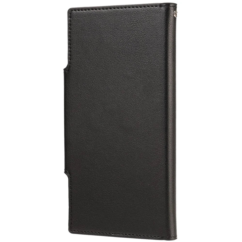 For Samsung Galaxy S25 Ultra Case PU Leather Wallet Detachable Phone Cover - Black - 3