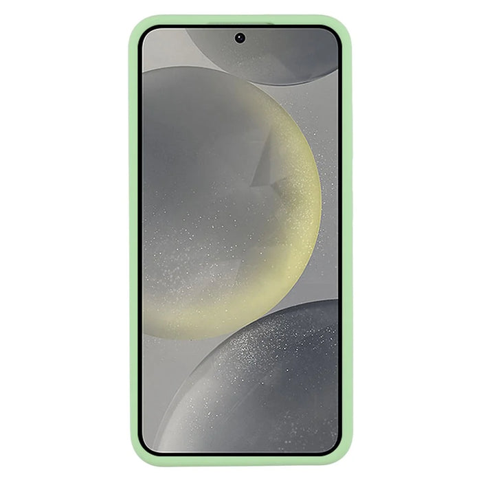 For Samsung Galaxy S24 Case Liquid Silicone Dropproof Cell Phone Cover - Green - 2