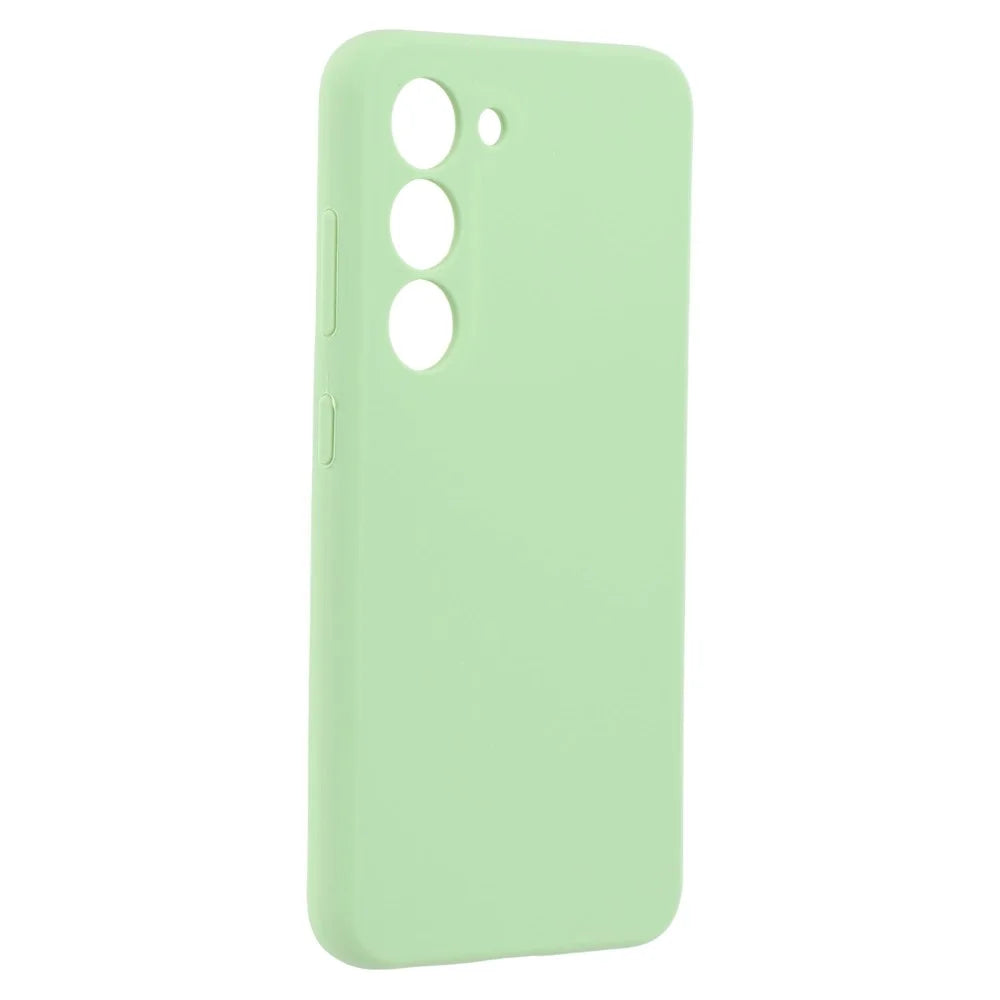 For Samsung Galaxy S23 Case Liquid Silicone Dropproof Cell Phone Cover - Green - 3