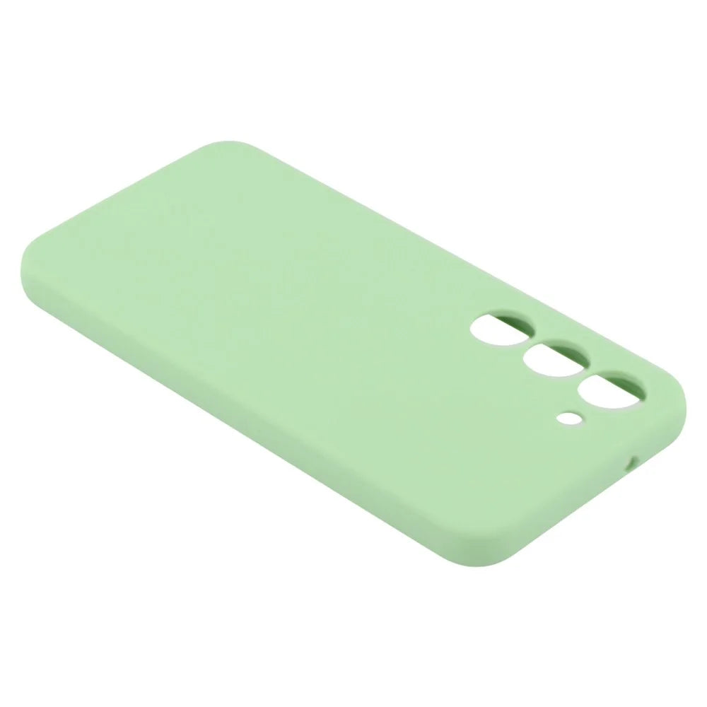 For Samsung Galaxy S23 Case Liquid Silicone Dropproof Cell Phone Cover - Green - 7