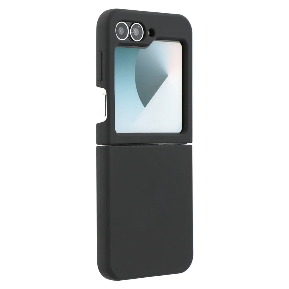 For Samsung Galaxy Z Flip6 5G Cell Phone Case Liquid Silicone Dropproof Cover - Black - 3