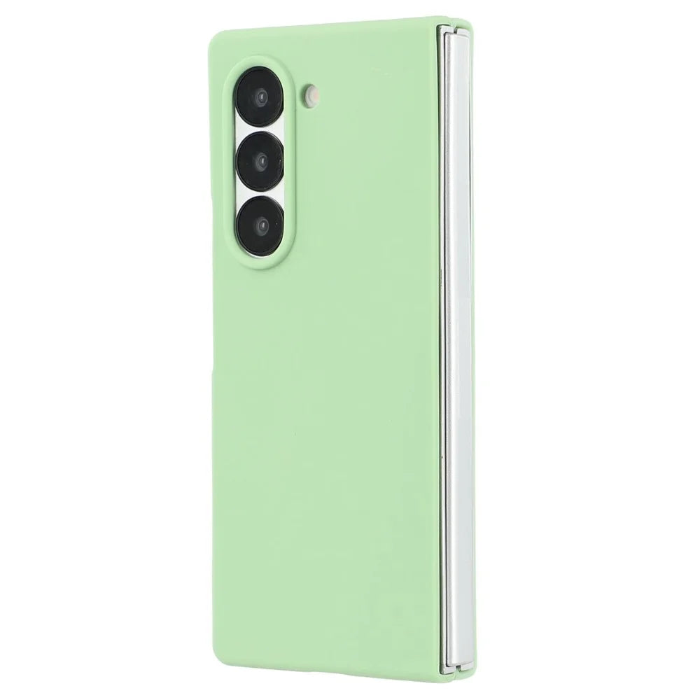 For Samsung Galaxy Z Fold6 5G Cell Phone Case Liquid Silicone Dropproof Cover - Green - 3