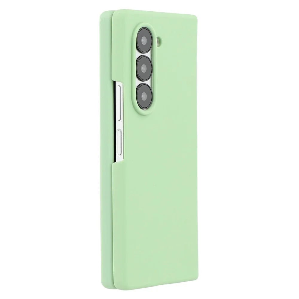 For Samsung Galaxy Z Fold6 5G Cell Phone Case Liquid Silicone Dropproof Cover - Green - 4