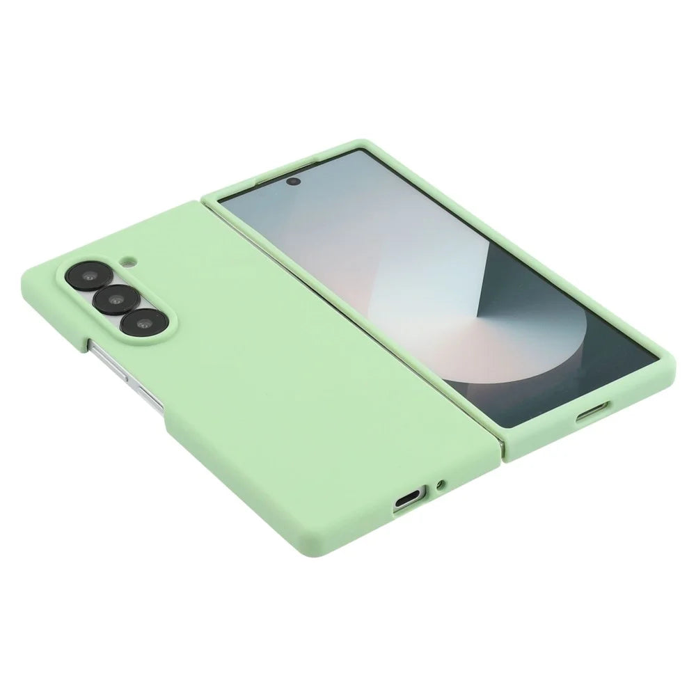For Samsung Galaxy Z Fold6 5G Cell Phone Case Liquid Silicone Dropproof Cover - Green - 6