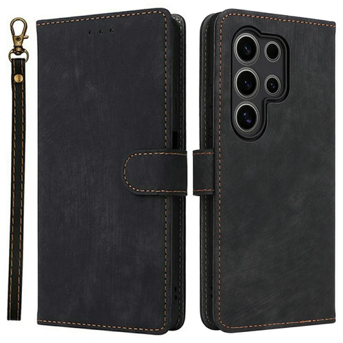 For itel S25 Ultra Wallet Case RFID Blocking PU Leather Cover Stand View - Black - 1