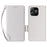 For Blackview Wave 8C Case with Wrist Strap Litchi Texture PU Leather Wallet Phone Cover - White - 1