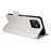 For Blackview Wave 8C Case with Wrist Strap Litchi Texture PU Leather Wallet Phone Cover - White - 4