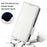 For Blackview Wave 8C Case with Wrist Strap Litchi Texture PU Leather Wallet Phone Cover - White - 6