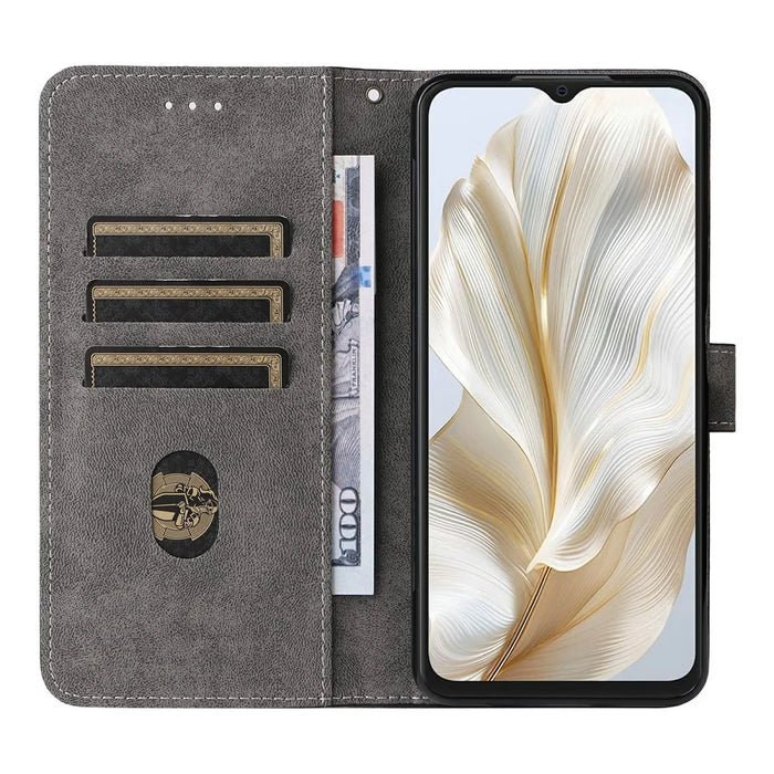 For Blackview Wave 8C Wallet Case RFID Blocking PU Leather Cover Stand View - Black - 2