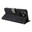 For Blackview Wave 8C Wallet Case RFID Blocking PU Leather Cover Stand View - Black - 4