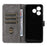 For Blackview Wave 8C Wallet Case RFID Blocking PU Leather Cover Stand View - Black - 5