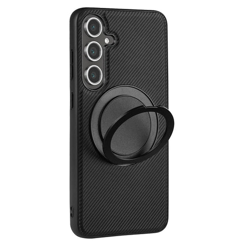 VILI TCY Series for Samsung Galaxy S24 FE Magnetic Phone Case Ring Kickstand PC TPU Back Cover - 1