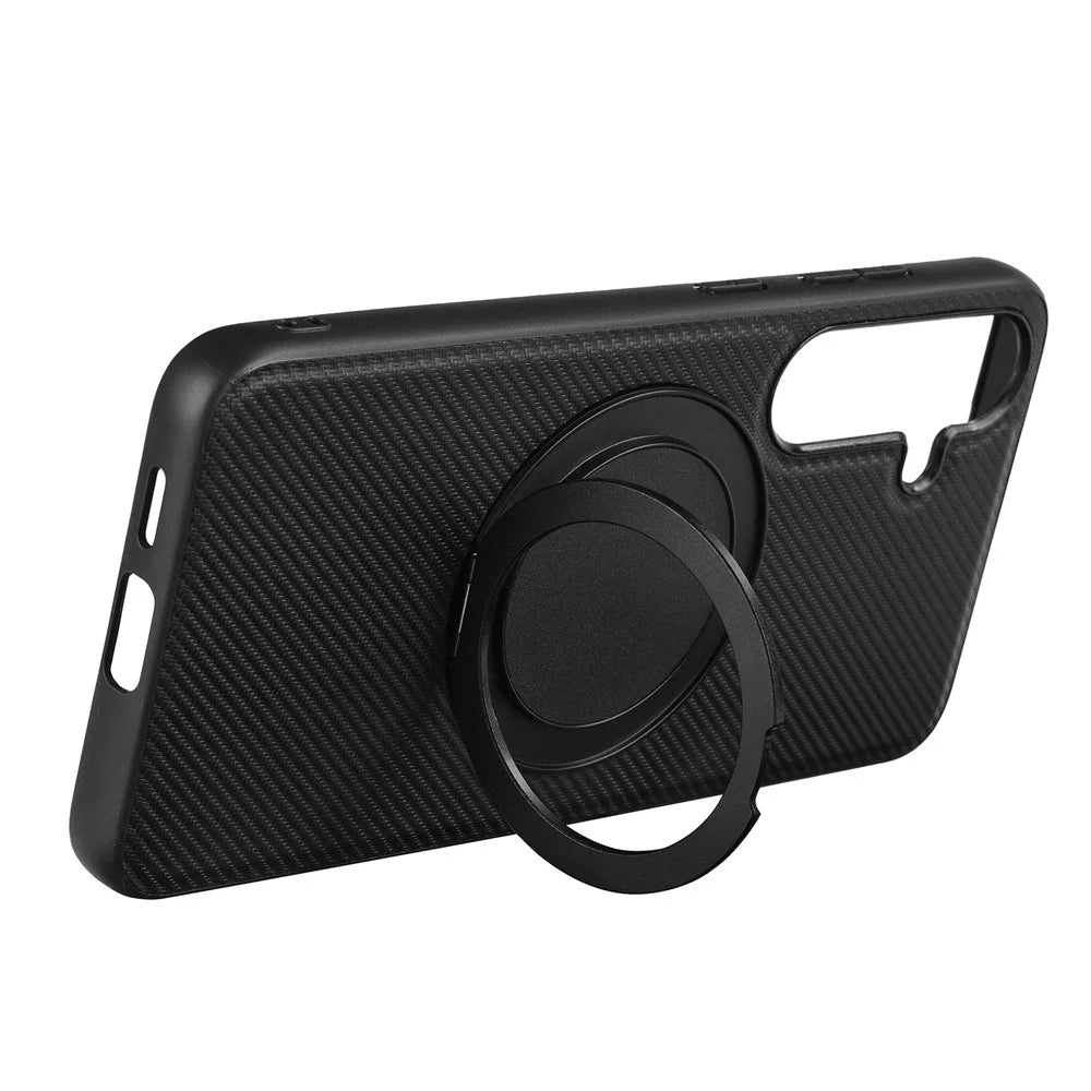 VILI TCY Series for Samsung Galaxy S24 FE Magnetic Phone Case Ring Kickstand PC TPU Back Cover - 5