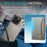 AUTSPACE For iPhone 15 Pro Case  A13 Vintage Leather Back Cover with Magnetic Detachable Card Bag - Grey - 7