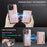 AUTSPACE For iPhone 15 Pro Max Case  A13 Vintage Leather Back Cover with Magnetic Detachable Card Bag - Rose Gold - 7