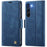 AUTSPACE For Samsung Galaxy S23+ Case  A11 RFID Blocking Retro Leather Cell Phone Wallet Cover - Blue - 1