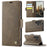 AUTSPACE For Samsung Galaxy S23 Ultra Case  A11 RFID Blocking Retro Leather Cell Phone Wallet Cover - Brown - 2