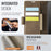AUTSPACE For Samsung Galaxy A33 5G Case  A11 RFID Blocking Retro Leather Cell Phone Wallet Cover - Brown - 4