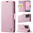 AUTSPACE For Samsung Galaxy A52 5G Case  A11 RFID Blocking Retro Leather Cell Phone Wallet Cover - Pink - 2