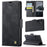 AUTSPACE For Samsung Galaxy A55 5G Case  A11 RFID Blocking Retro Leather Cell Phone Wallet Cover - Black - 2