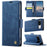 AUTSPACE For Google Pixel 8 Case  A11 RFID Blocking Retro Leather Cell Phone Wallet Cover - Blue - 2