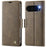 AUTSPACE For Google Pixel 9 Pro XL Case  A11 RFID Blocking Retro Leather Cell Phone Wallet Cover - Brown - 1