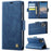 AUTSPACE For iPhone 11 Pro Max Case  A11 RFID Blocking Retro Leather Cell Phone Wallet Cover - Blue - 2
