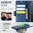 AUTSPACE For iPhone 11 Pro Max Case  A11 RFID Blocking Retro Leather Cell Phone Wallet Cover - Blue - 4