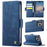 AUTSPACE For iPhone 13 Pro Max 6.7 inch Case  A11 RFID Blocking Retro Leather Cell Phone Wallet Cover - Blue - 2