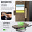 AUTSPACE For iPhone 15 Case  A11 RFID Blocking Retro Leather Cell Phone Wallet Cover - Brown - 4