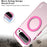 IMAK For Google Pixel 9 Pro  /  Pixel 9 Magnetic Case Candy Color Anti Drop TPU + PET Back Cover - Black - 4