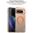 IMAK For Google Pixel 9 Pro  /  Pixel 9 Magnetic Case Candy Color Anti Drop TPU + PET Back Cover - Black - 7