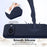 For Google Pixel 9 Magnetic Case Liquid Silicone Phone Cover with Lanyard - Dark Blue - 5