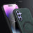 For Samsung Galaxy A55 5G Magnetic Case Anti Drop PC + TPU + PU Leather Back Cover - Black - 4