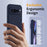 For Google Pixel 9 Pro Magnetic Case Liquid Silicone Phone Cover with Lanyard - Dark Blue - 5