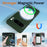 For Google Pixel 8 Pro Magnetic Case Liquid Silicone Phone Cover with Lanyard - Dark Green - 4