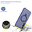 For Samsung Galaxy S25 Magnetic Case Kickstand TPU + PC Anti Drop Phone Cover - Dark Blue - 2