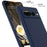 For Google Pixel 7 Pro 5G Magnetic Case Liquid Silicone Phone Cover with Lanyard - Dark Blue - 7