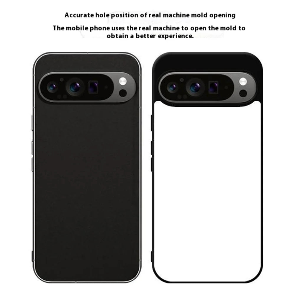 10Pcs  /  Pack For Google Pixel 9 / 9 Pro Case PC + TPU Phone Cover Support Heat Transfer Printing - 3