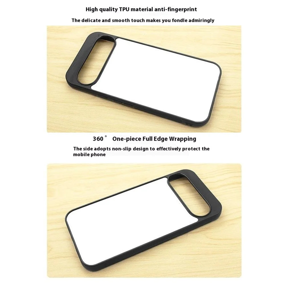 10Pcs  /  Pack For Google Pixel 9 / 9 Pro Case PC + TPU Phone Cover Support Heat Transfer Printing - 5
